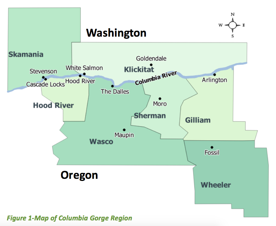 Hood River regional map