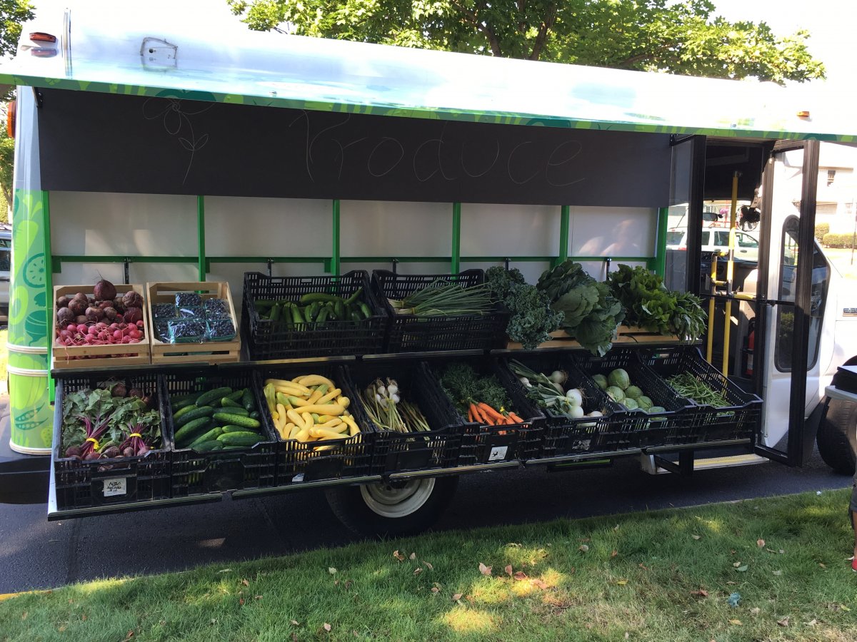 Mobile Farmers Market on Main Street in Moro - Sherman County