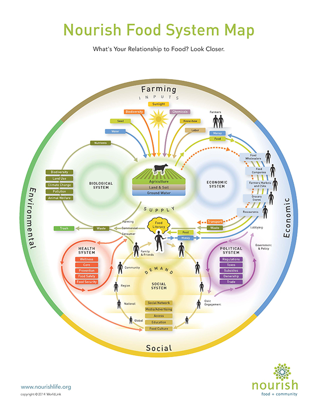 Food system illustrated