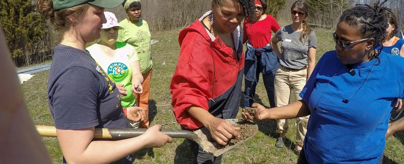 Checking the soil