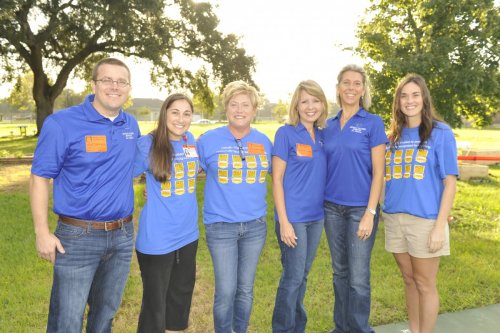 Orlando Health staff members volunteer at Orange Center Elementary School’s Healthy Living Garden  